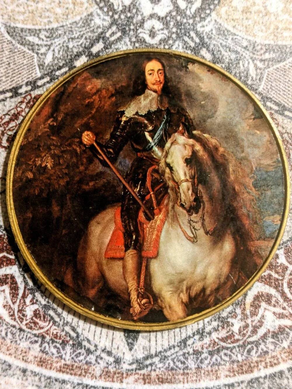 HEMA Vintage 1960s Spanish Coaster Set - Baroque Old Master Portraits - Set of 6